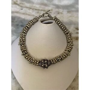 7” Handmade Bali Sterling Silver Bracelet #sterling silver bracelet